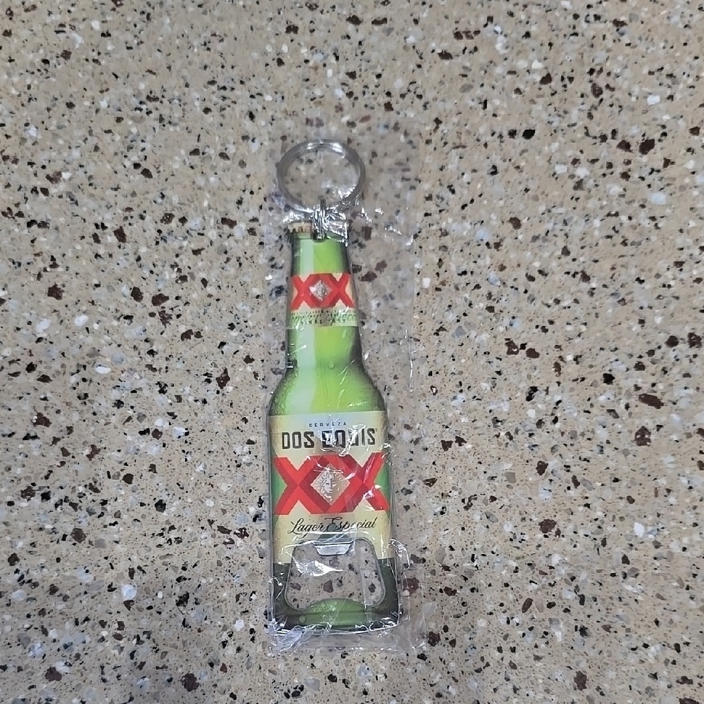 Dos Equis Beer Bottle Keychain